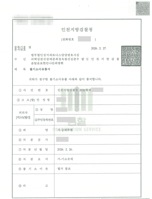 불송치 가능성이 언급된 강제추행 사건, 검찰 송치 후 합의로 기소유예 처분