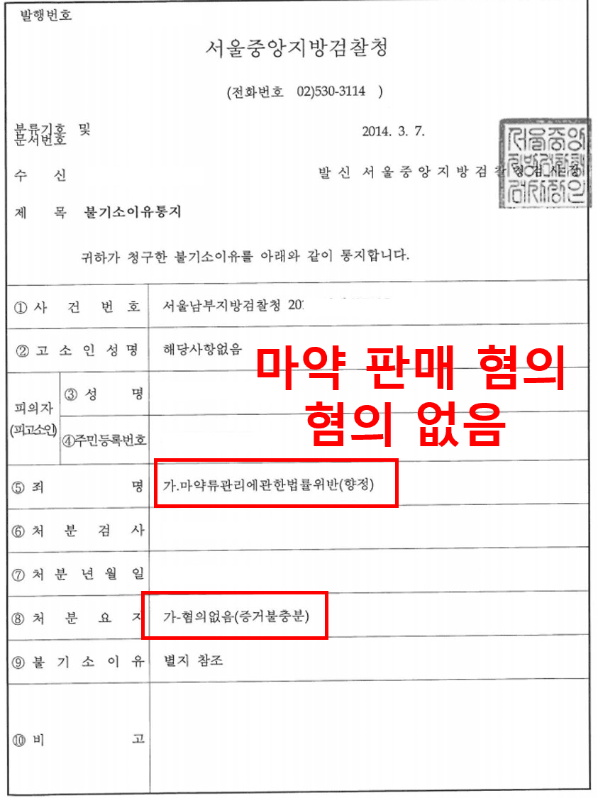판결문·처분 결과 문서 (개인정보 마스킹)
