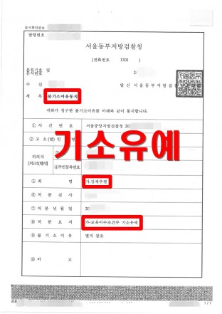강제추행, 업무상위력, 부하직원, 스킨쉽, 기소유예, 성희롱